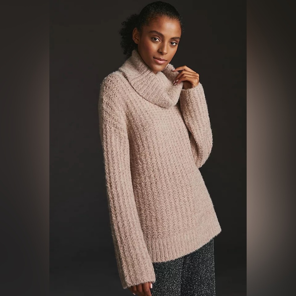 Anthropologie Maeve Cowl-Neck Pullover Sweater